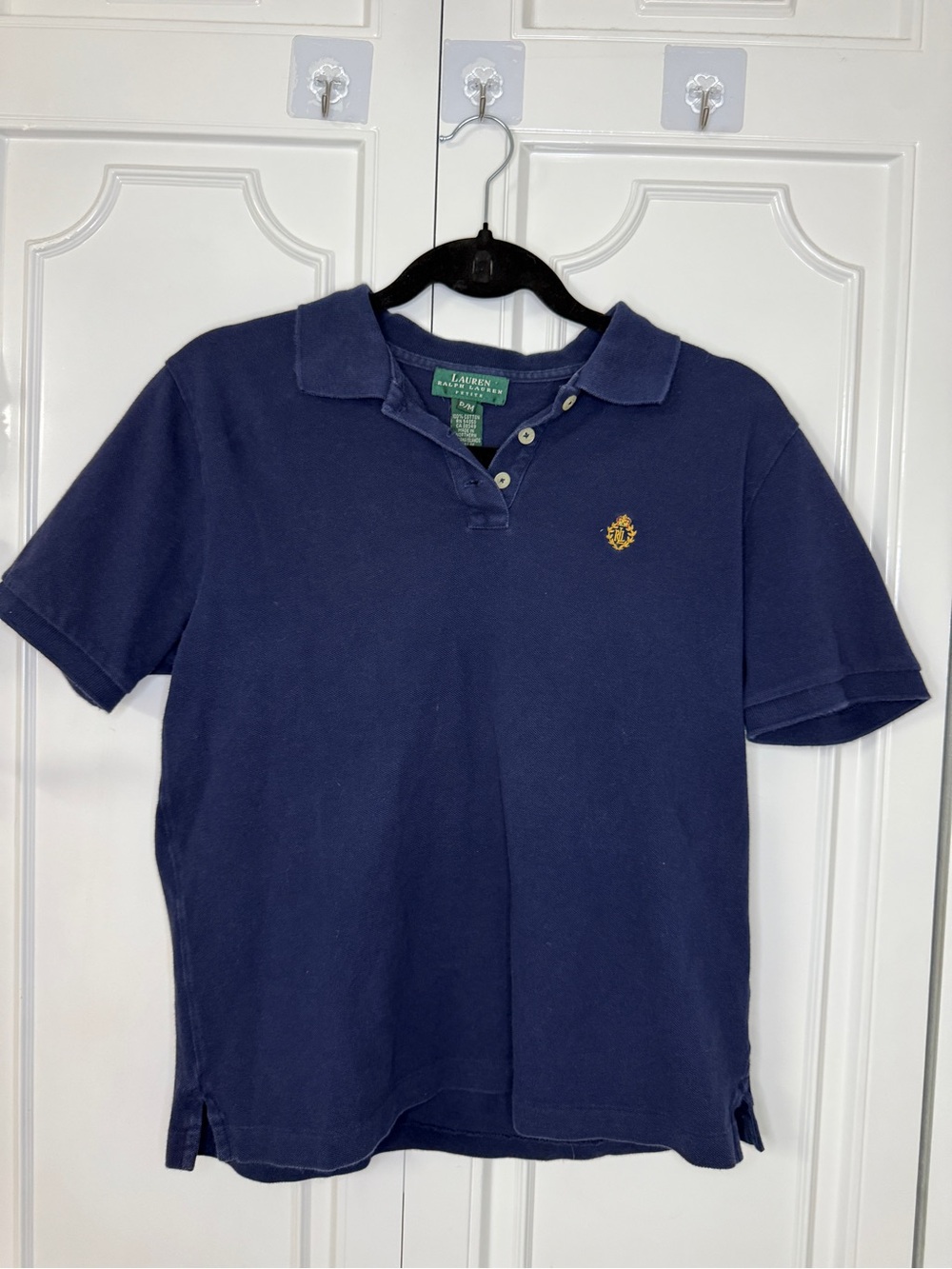 Ralph Lauren Navy Top with Green Brand Tag